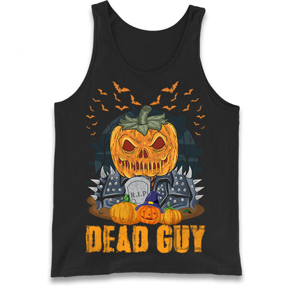 Scary Pumpkin Dead Guy Tank Top
