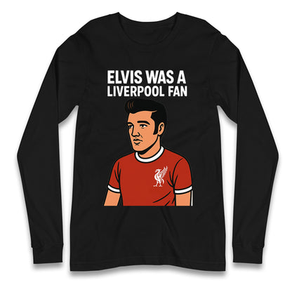 Elvis Presley Liverpool Football Longsleeve T Shirt