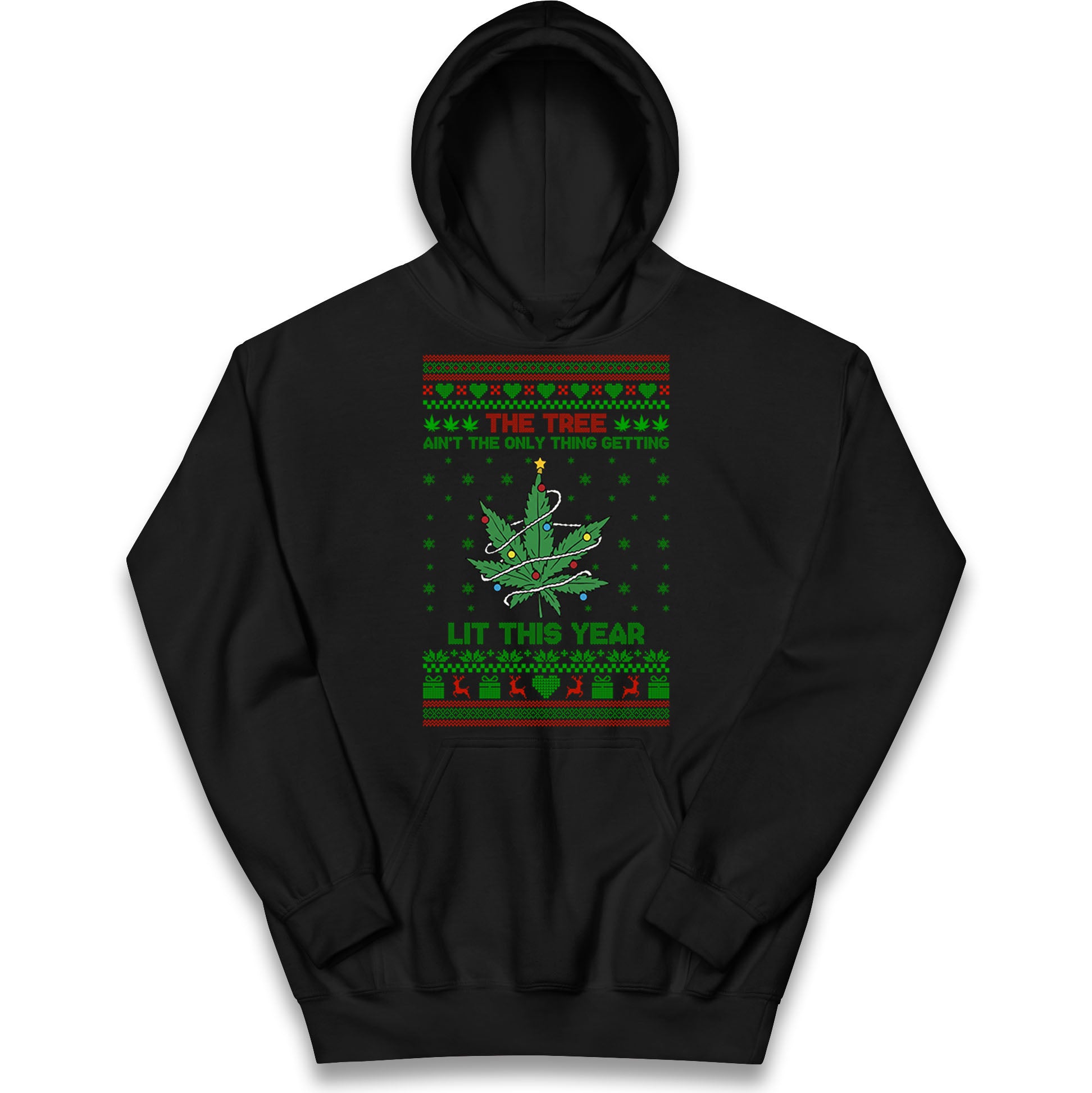 Cannabis Christmas Kids Hoodie