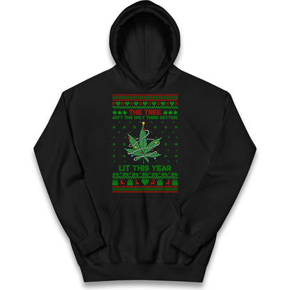 Cannabis Christmas Kids Hoodie
