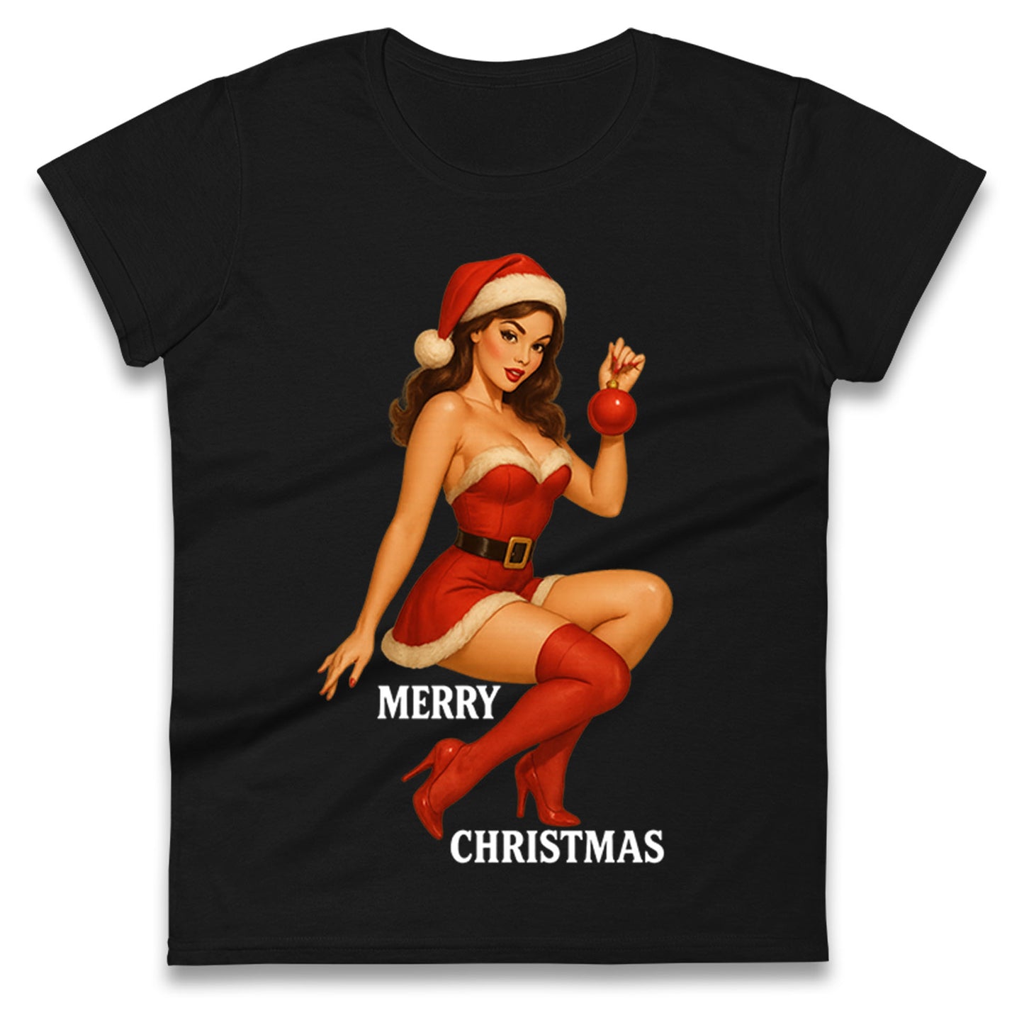Merry Christmas Sexy Christmas Ladies Shirt
