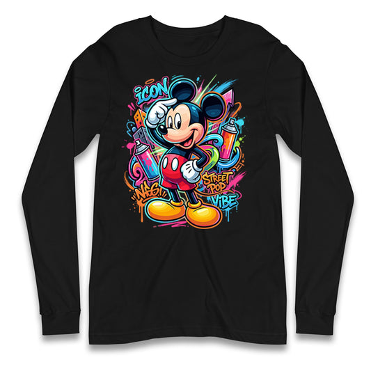 Graffiti Mickey Longsleeve T Shirt