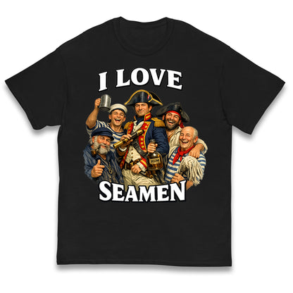 I Love Seamen Funny Cringe Meme Offensive  Kids T Shirt