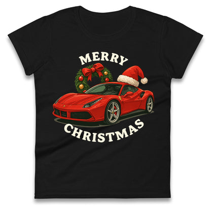 Ferrari Christmas Ladies T Shirt