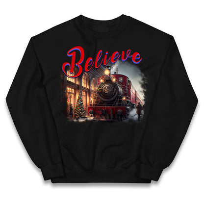 polar express christmas jumper
