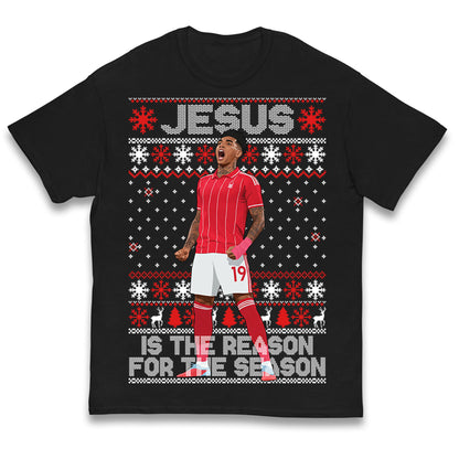 Nottm Forest FC Christmas Kids T Shirt