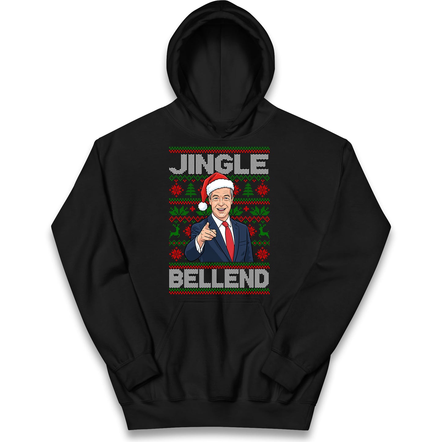 Nigel Farage Christmas Kids Hoodie