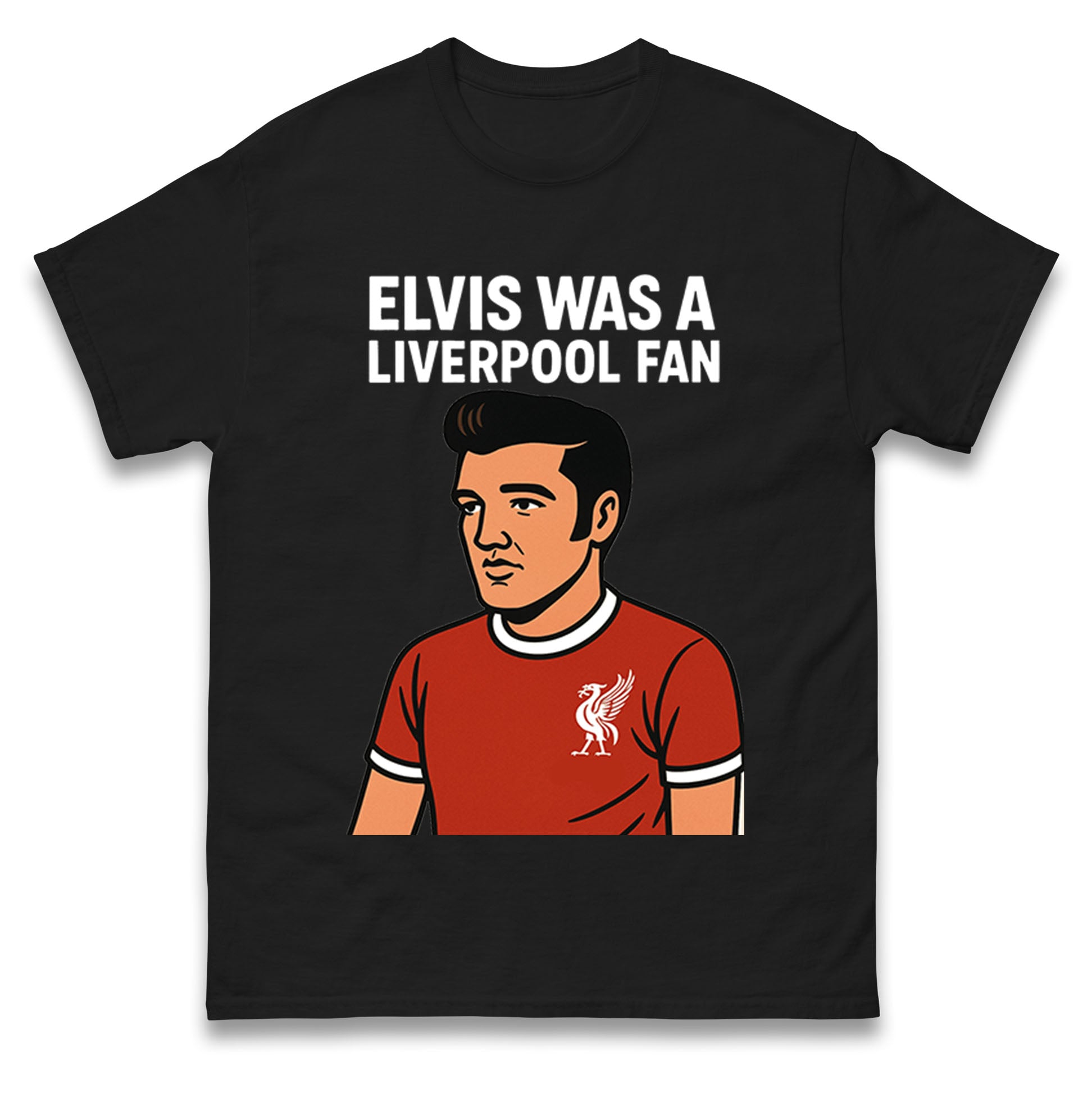 Elvis Presley Liverpool Football T Shirt