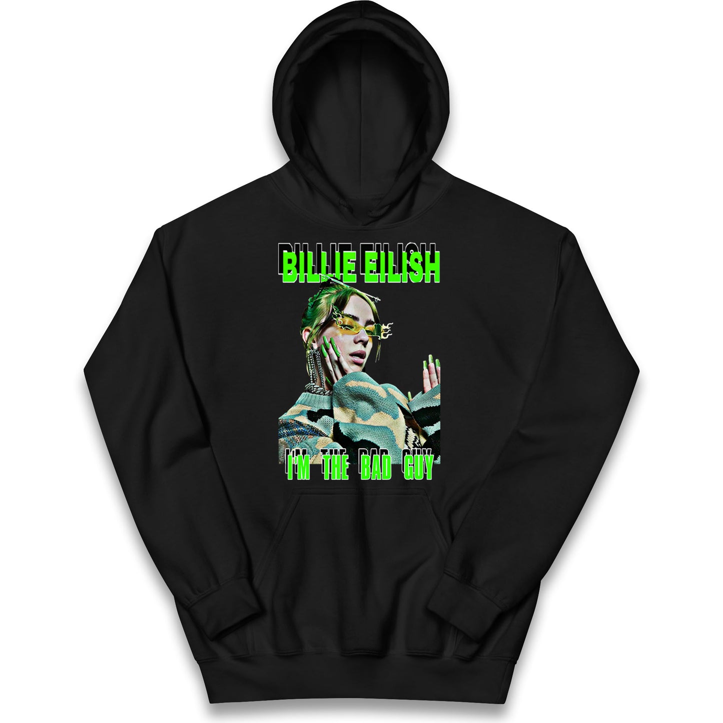 Billie Eilish Singer Kids Hoodie