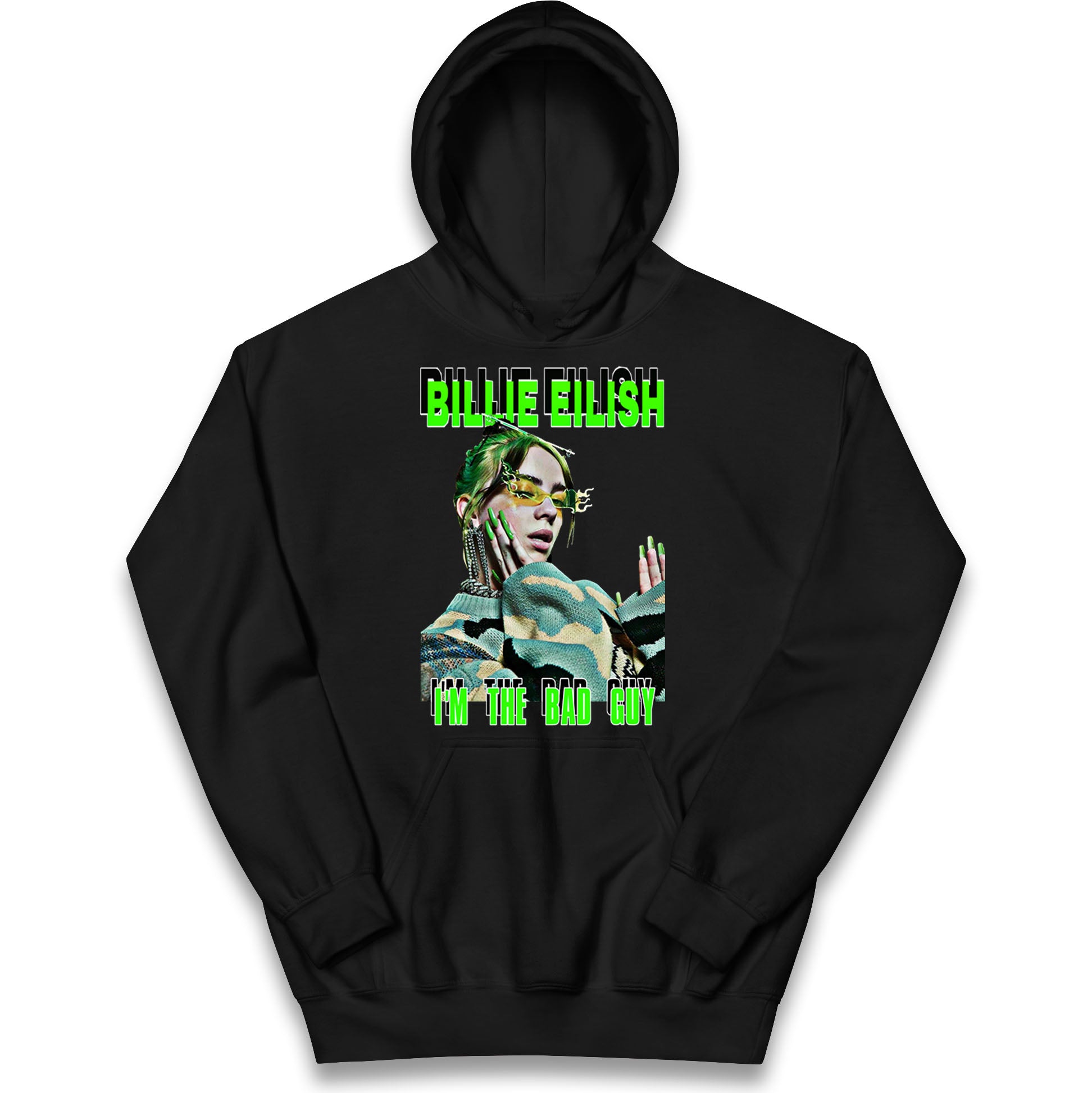 Billie Eilish Singer Kids Hoodie
