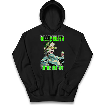 Billie Eilish Singer Kids Hoodie