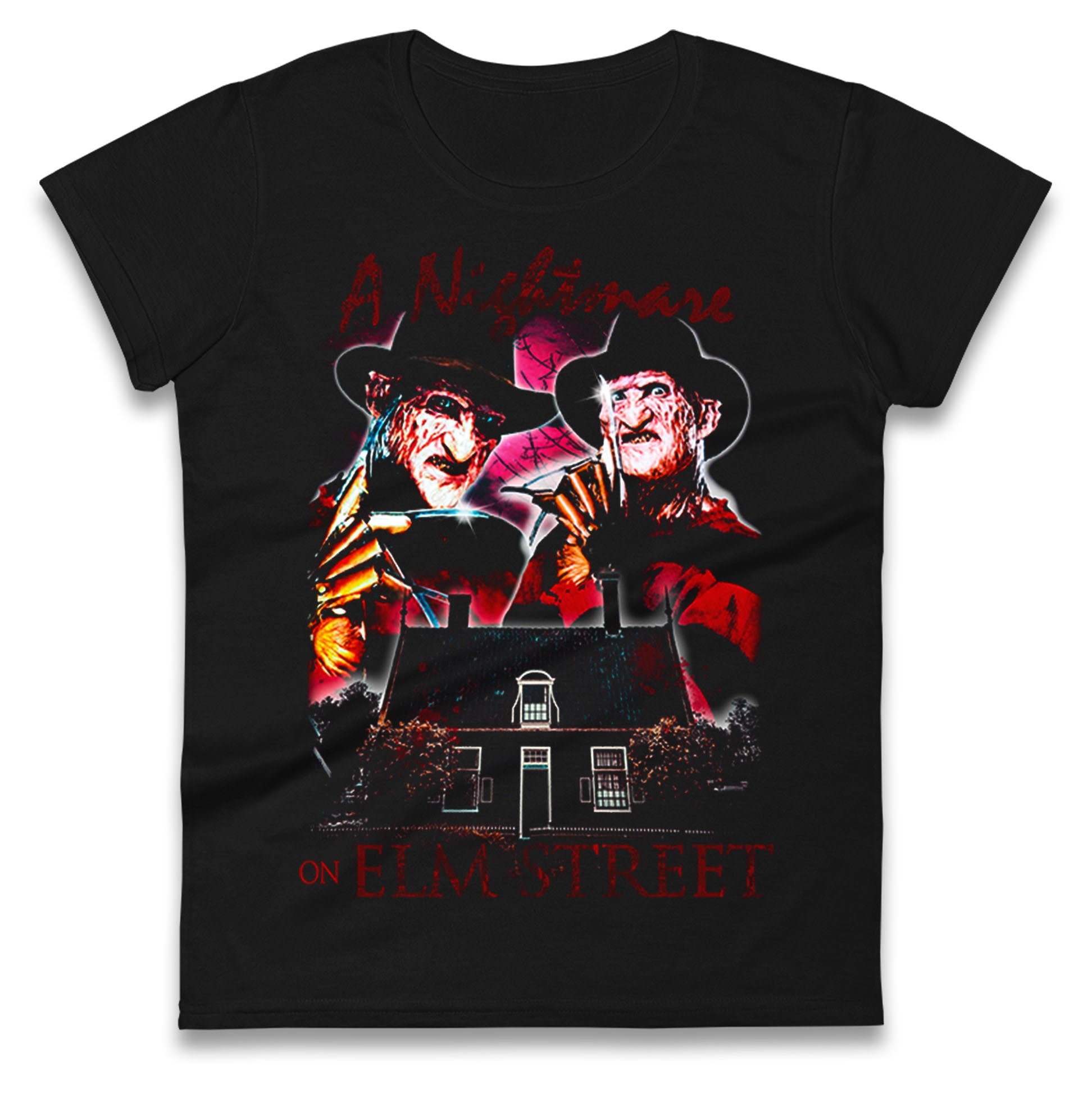 Freddy Krueger Movie Ladies T Shirt 