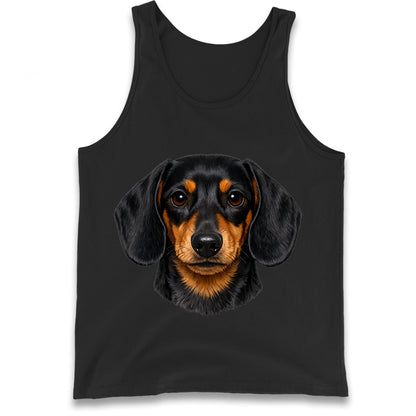 Dachshund Dog Face Tank Top