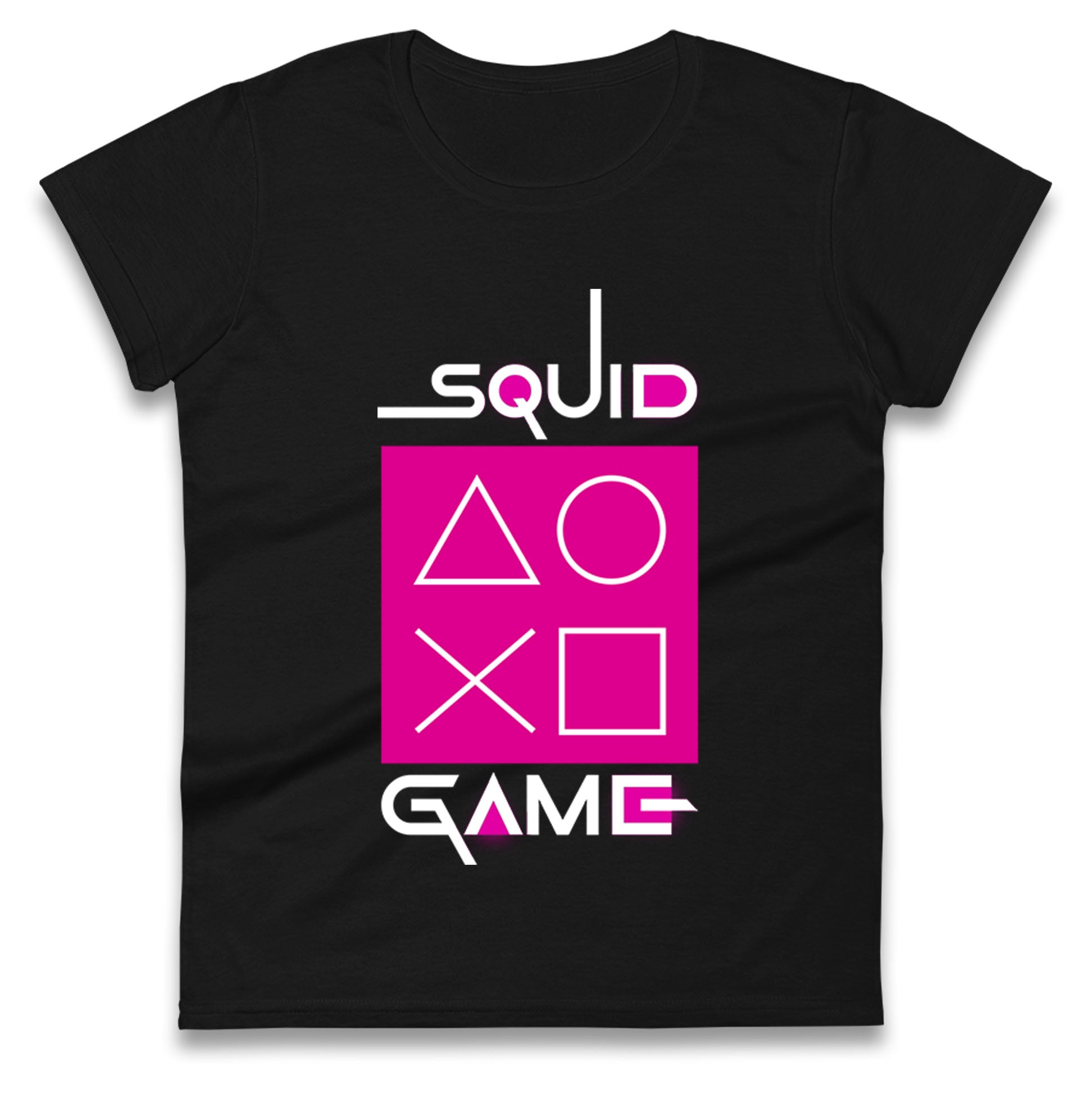 Squid Game Shapes Womens T Shirt