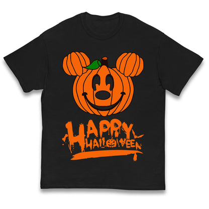 Mickey Mouse Pumpkin Happy Halloween Kids T Shirt