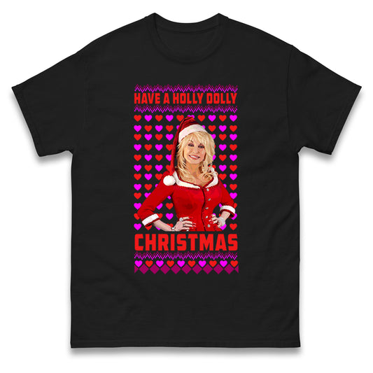 Merry Christmas Dolly Parton Mens Tee Top