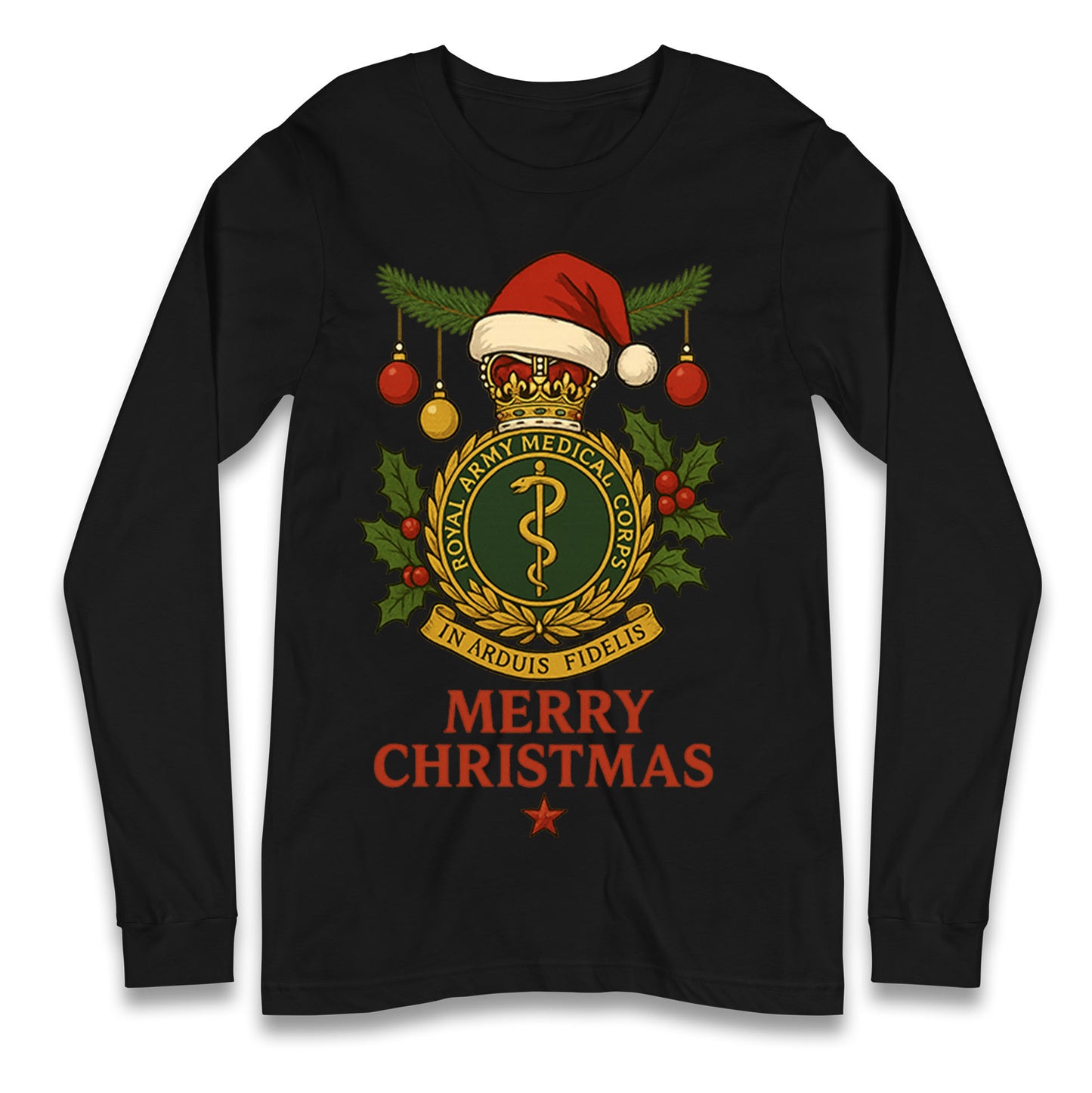 Royal Army Medical Corps Christmas Longsleeve T Shirt