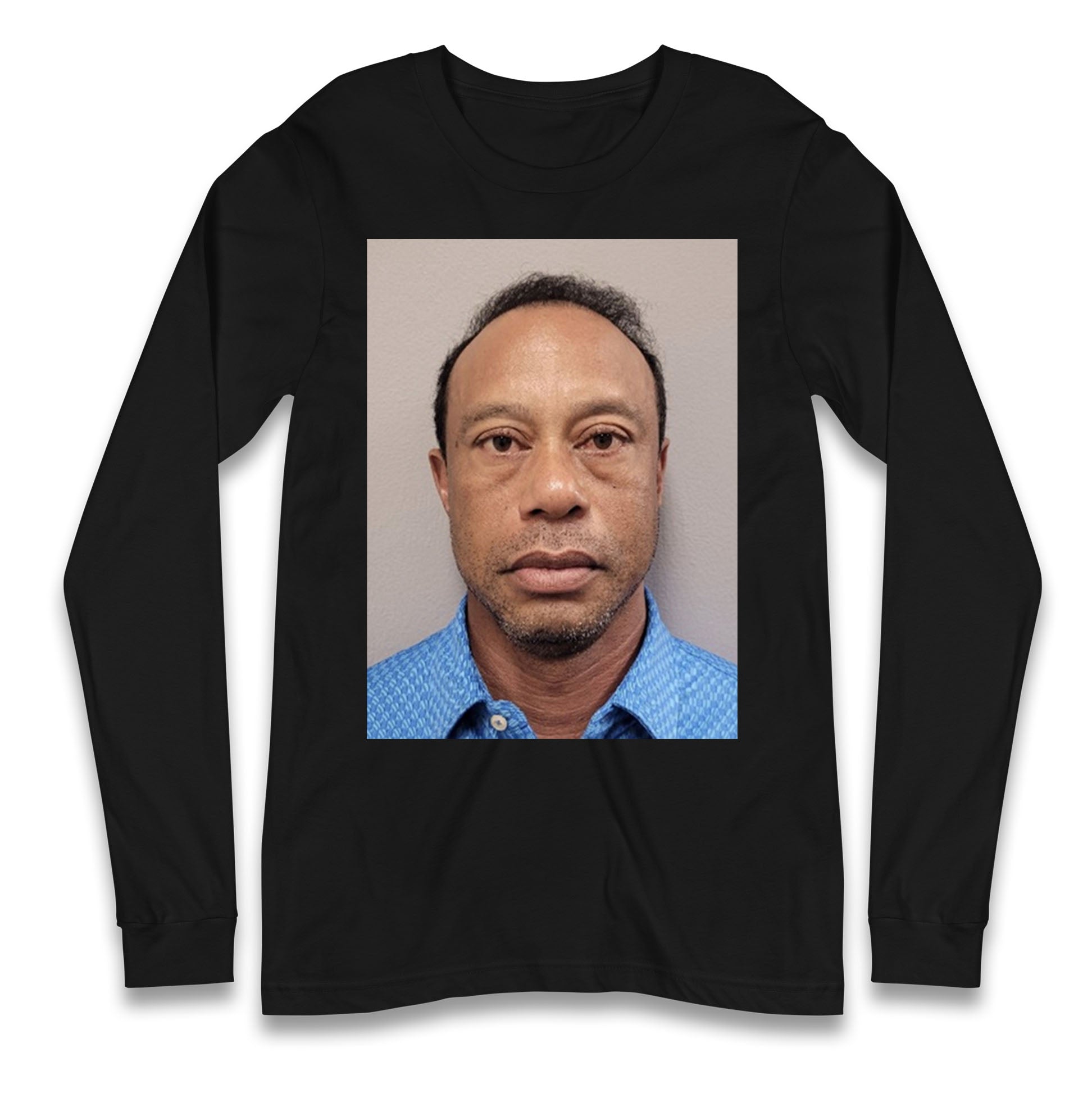 Tiger Woods Mugshot Longsleeve T Shirt