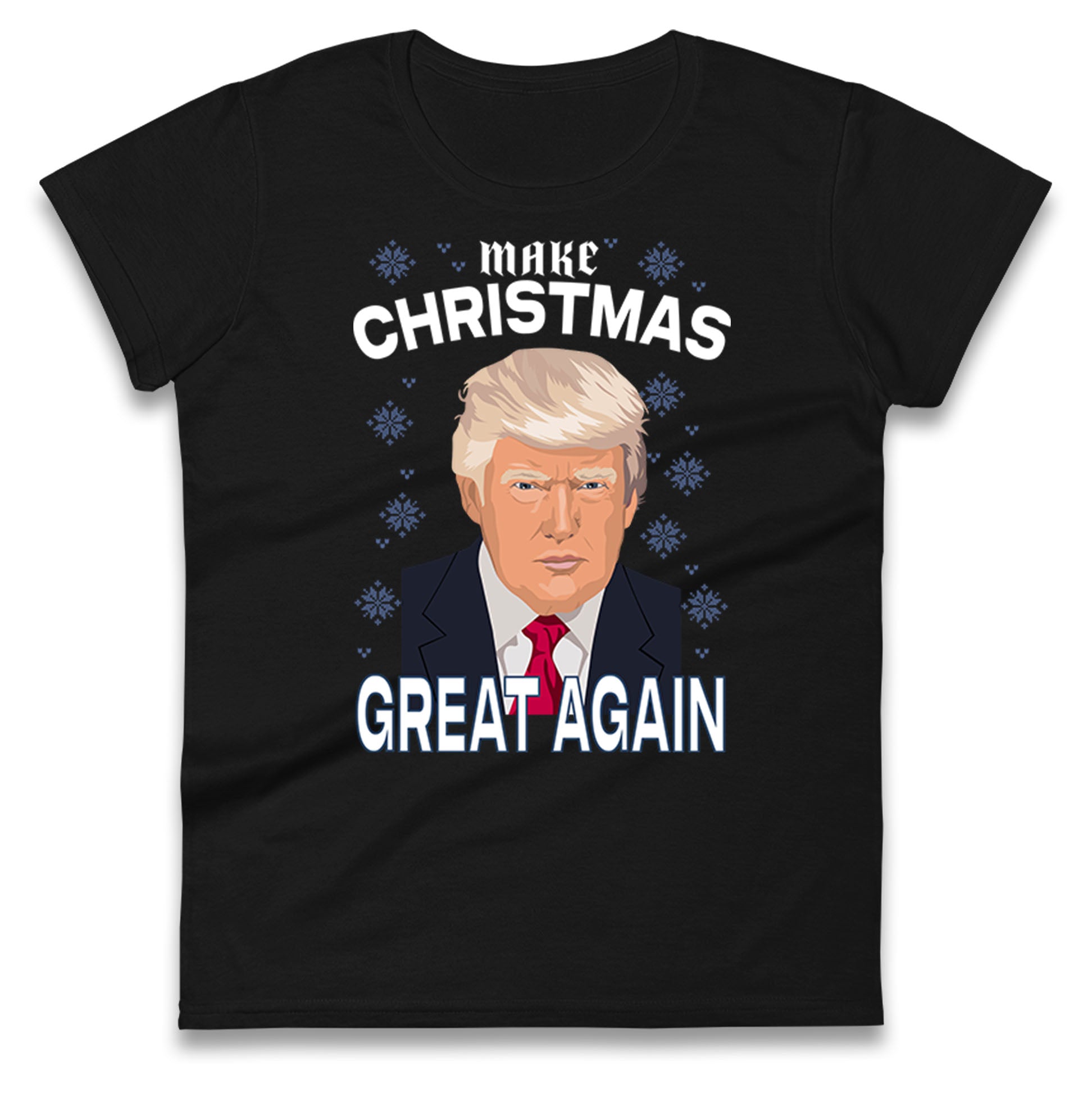 Make Christmas Great Again Ladies T Shirt