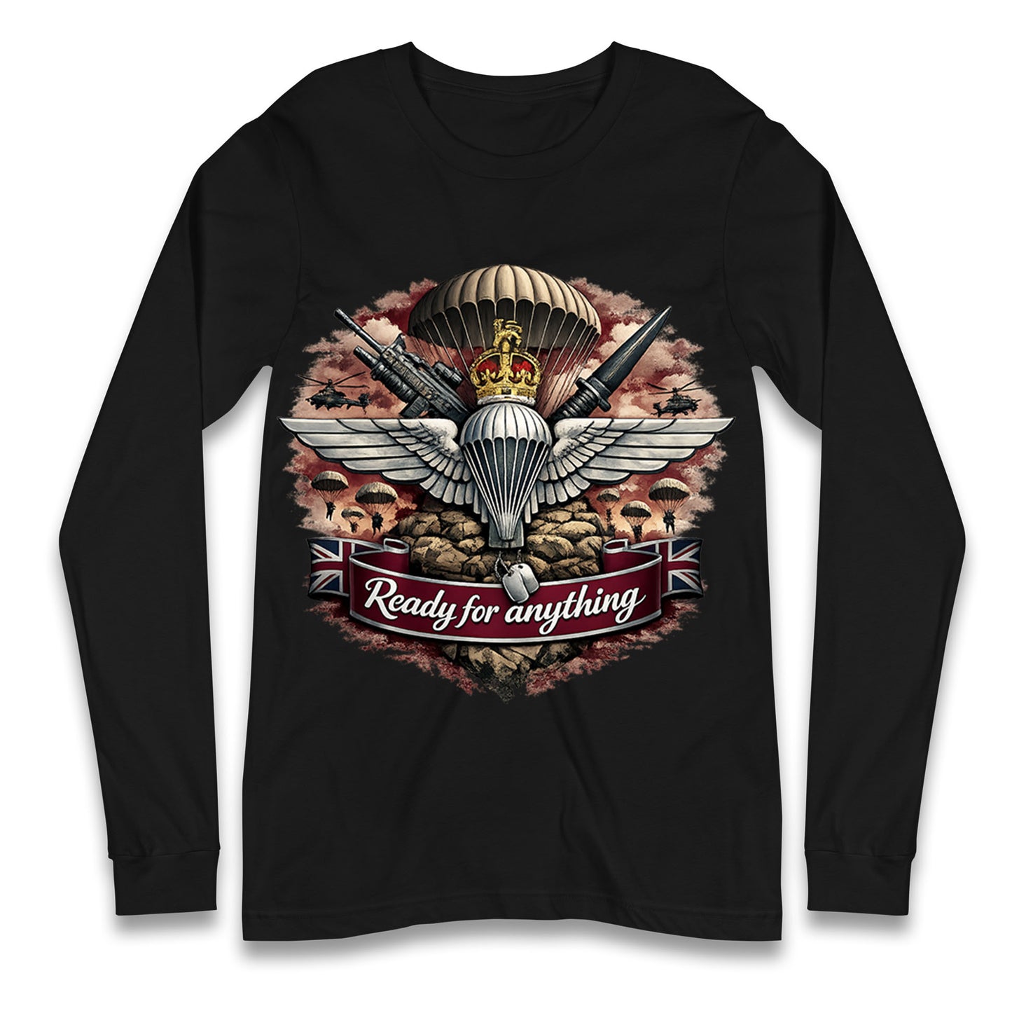 Ready for Anything Parachute Regiment Long Sleeve Shirt