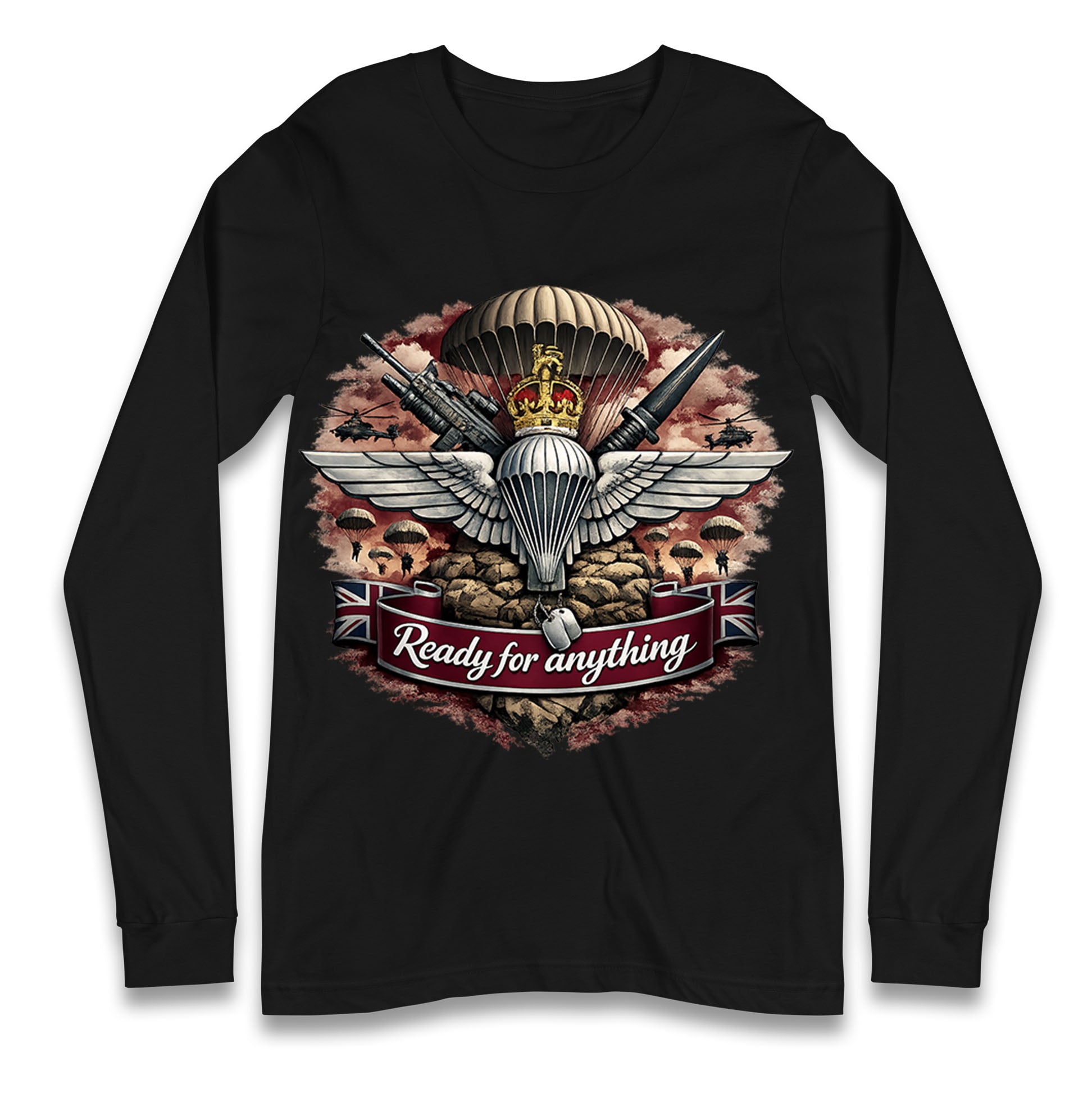 Ready for Anything Parachute Regiment Long Sleeve Shirt