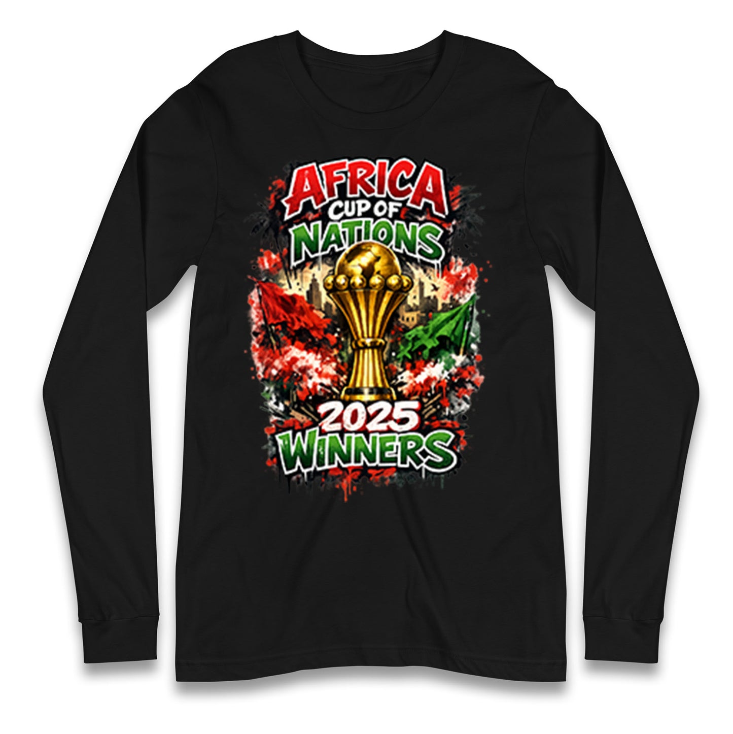 Morocco Africa Cup Of Nations Winners 2025 Longsleeve T Shirt