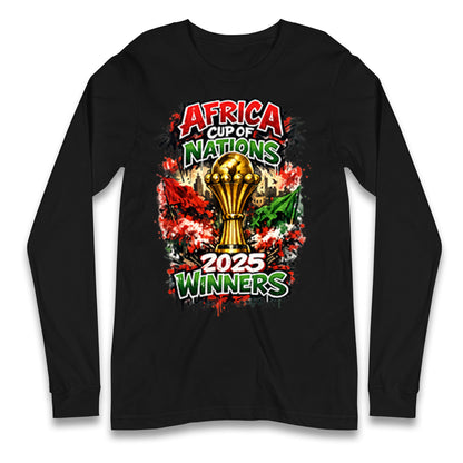 Morocco Africa Cup Of Nations Winners 2025 Longsleeve T Shirt