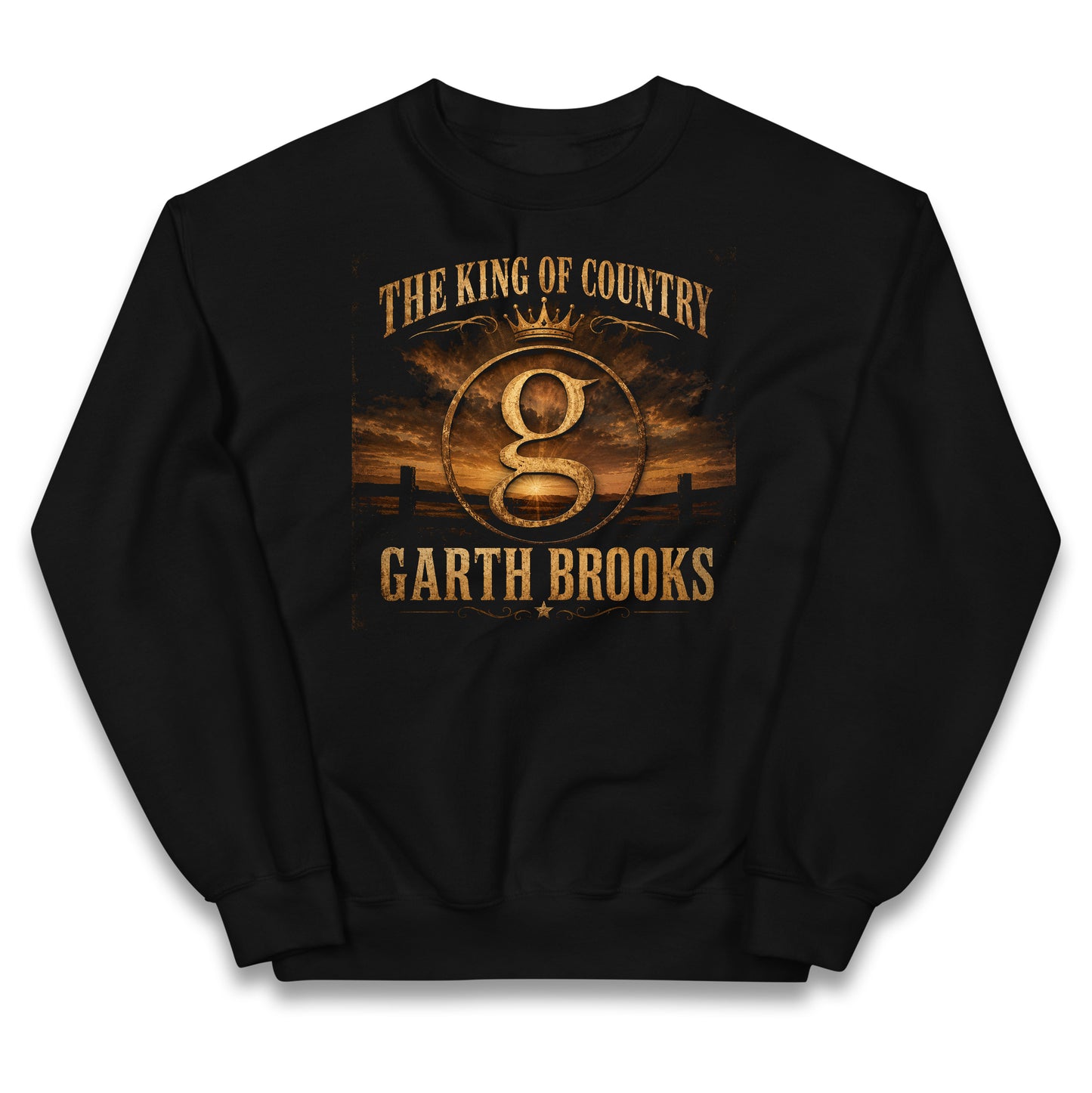 The King Of Country Garth Brooks Kids Jumper