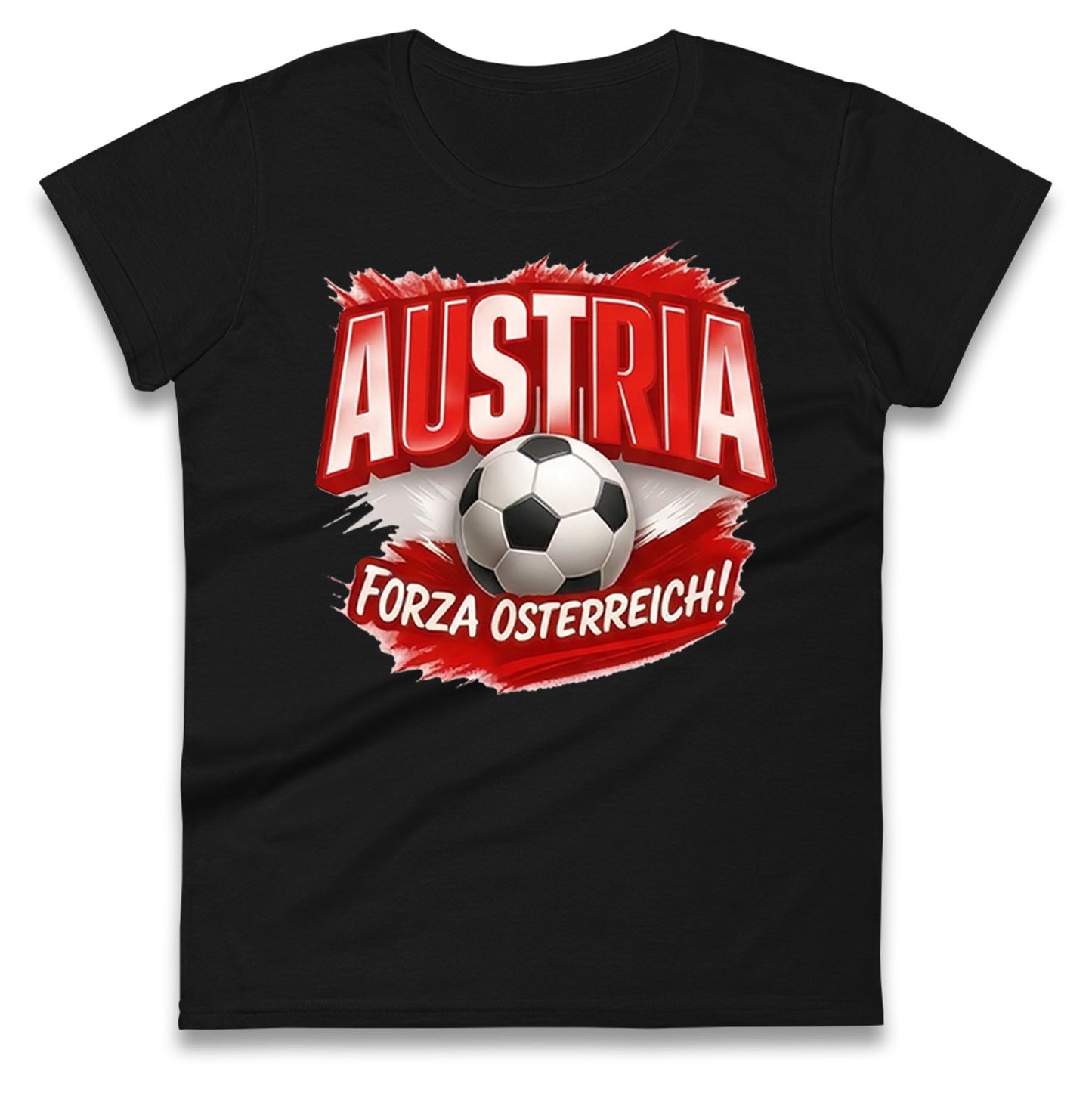 Austria Retro World Cup Ladies T Shirt