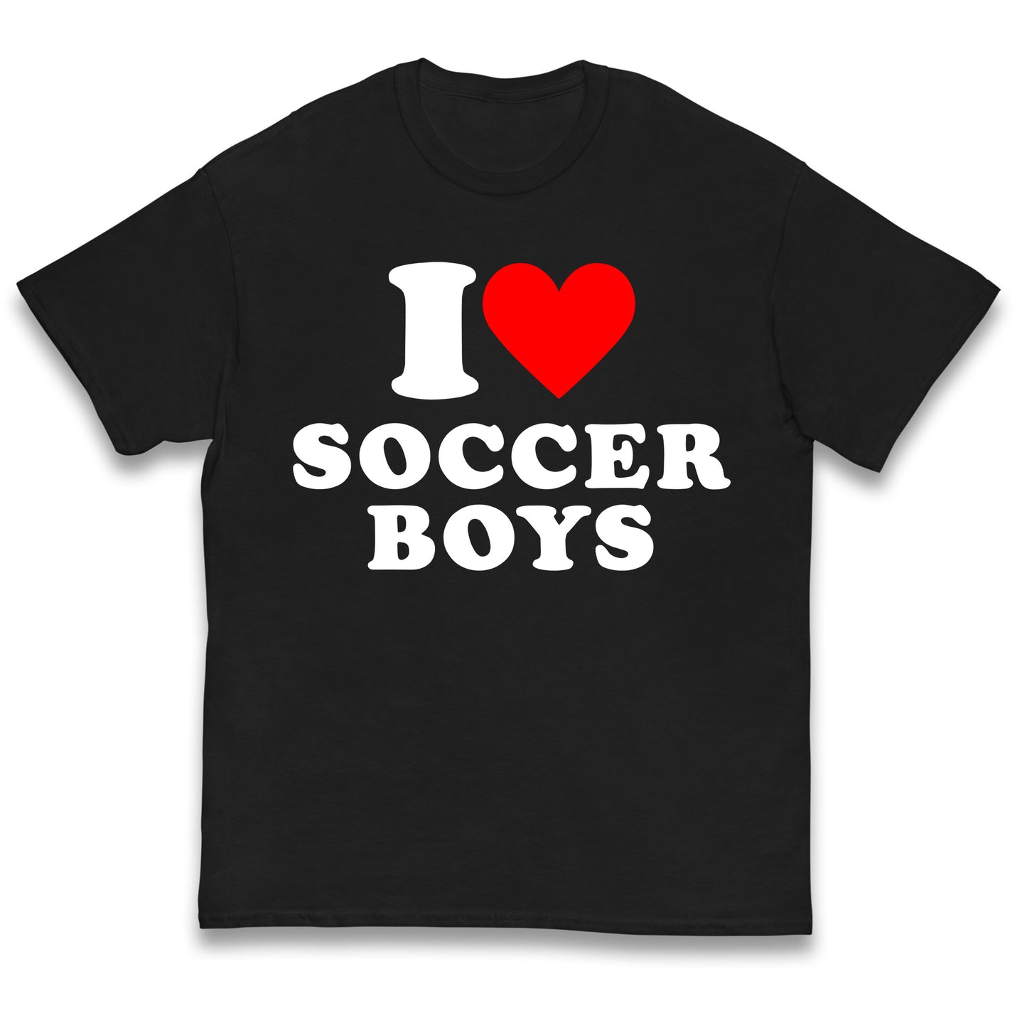I Love Soccer Boys Kids T Shirt