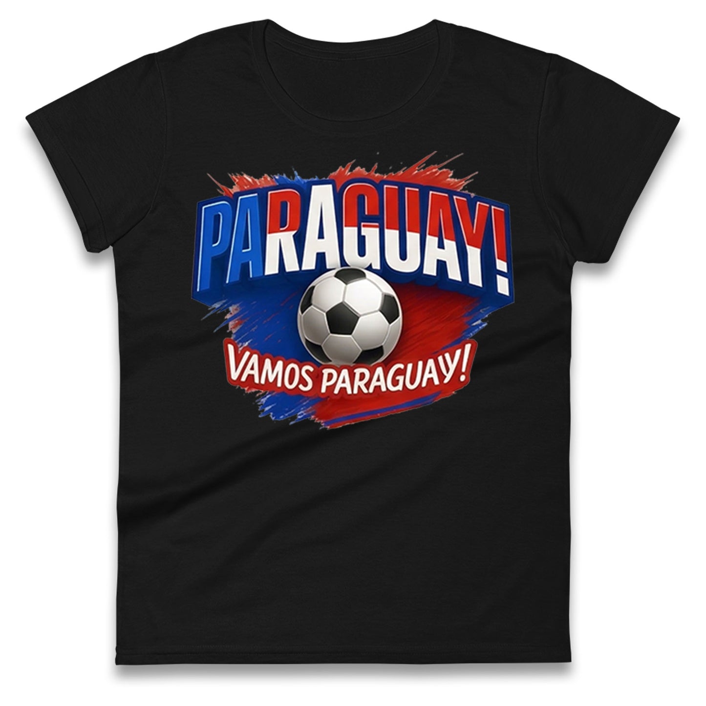 Paraguay Retro World Cup Ladies T Shirt 
