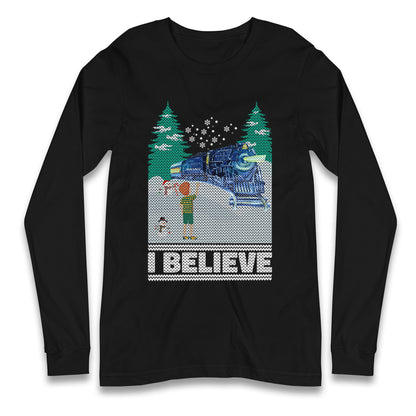 I Beleive Polar Express Christmas Long Sleeve T Shirt