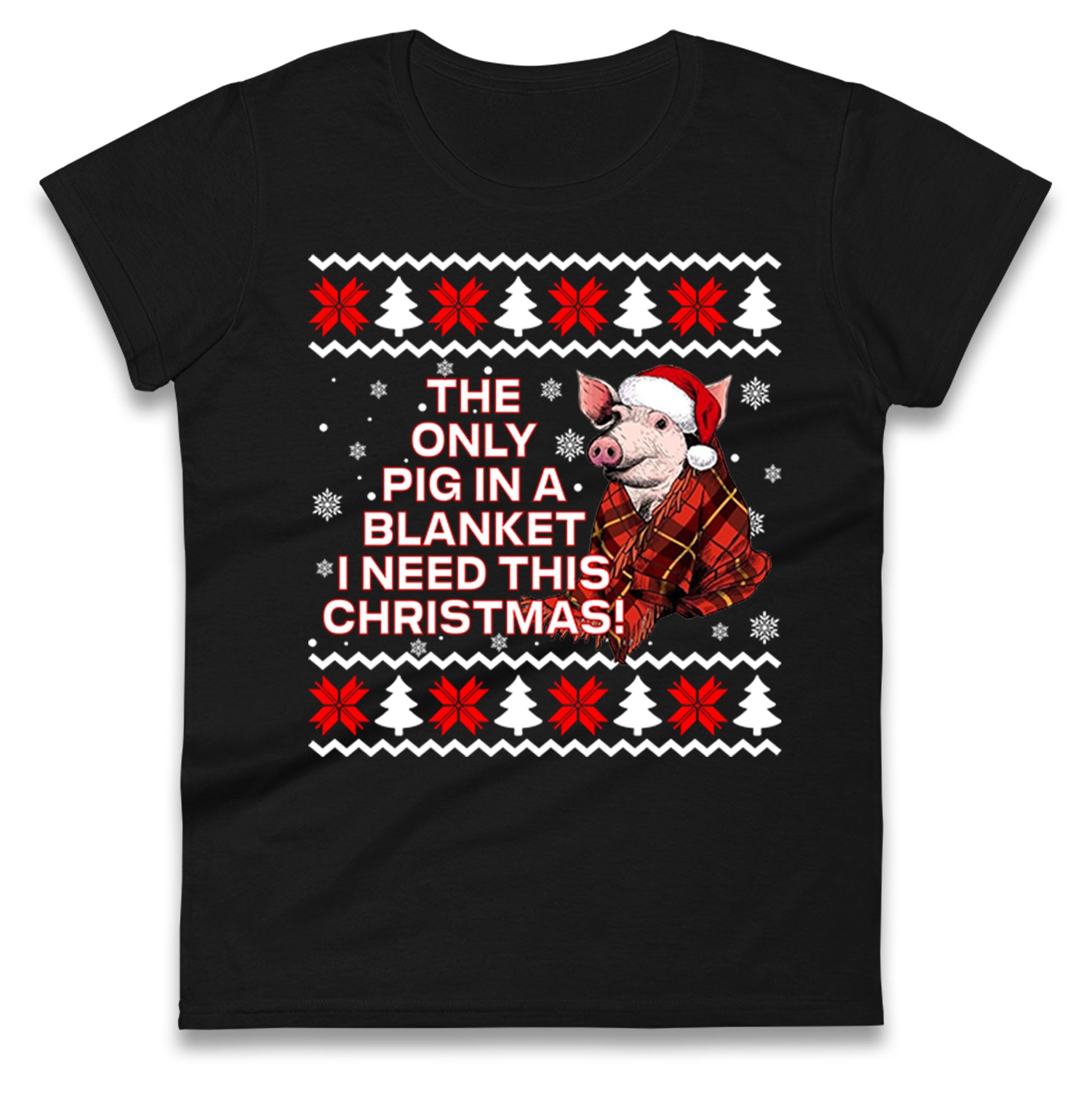 Pigs in Blankets Ladies T Shirt