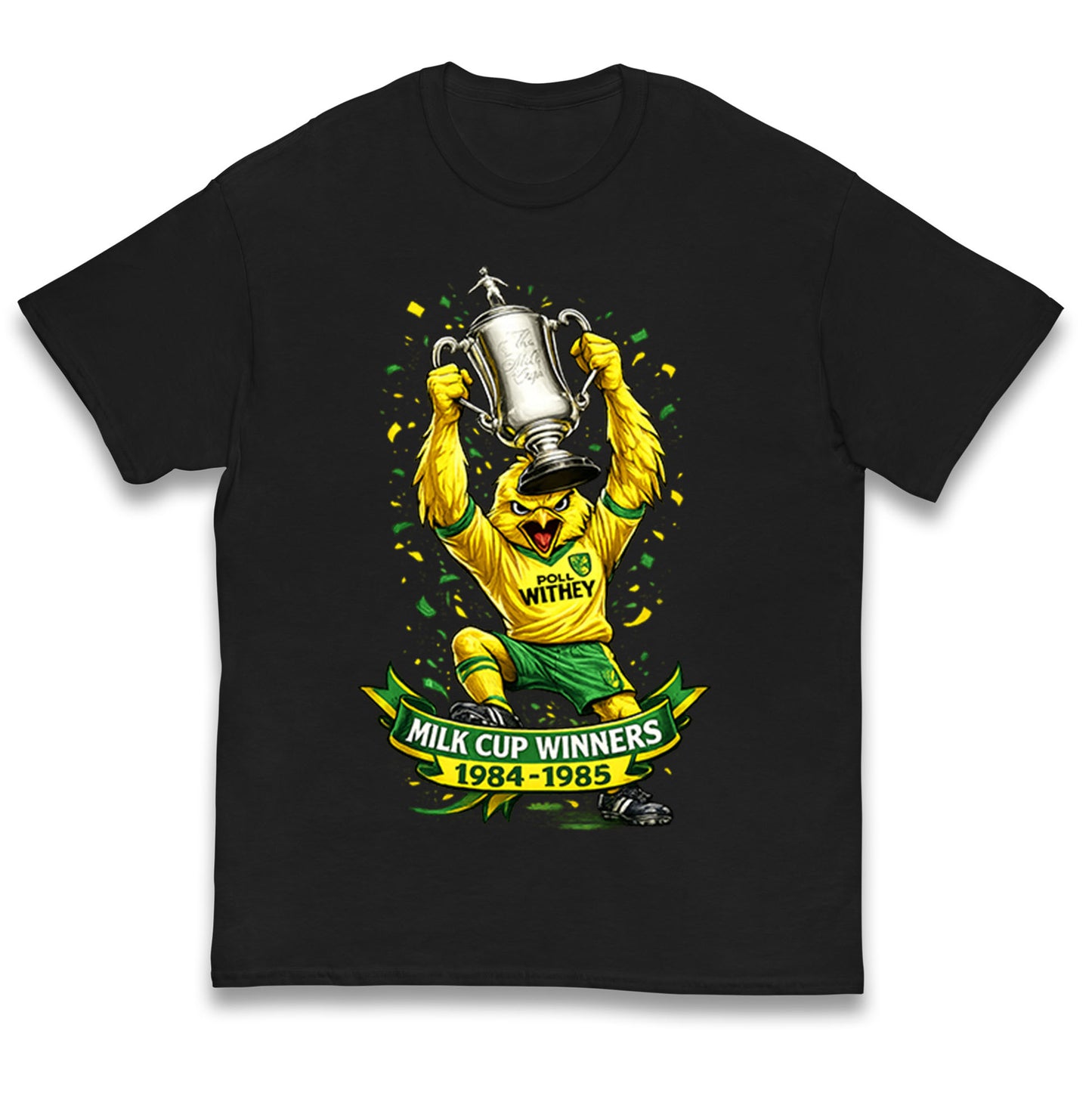 Norwich City Milk Cup Winners Kids T Shirt 