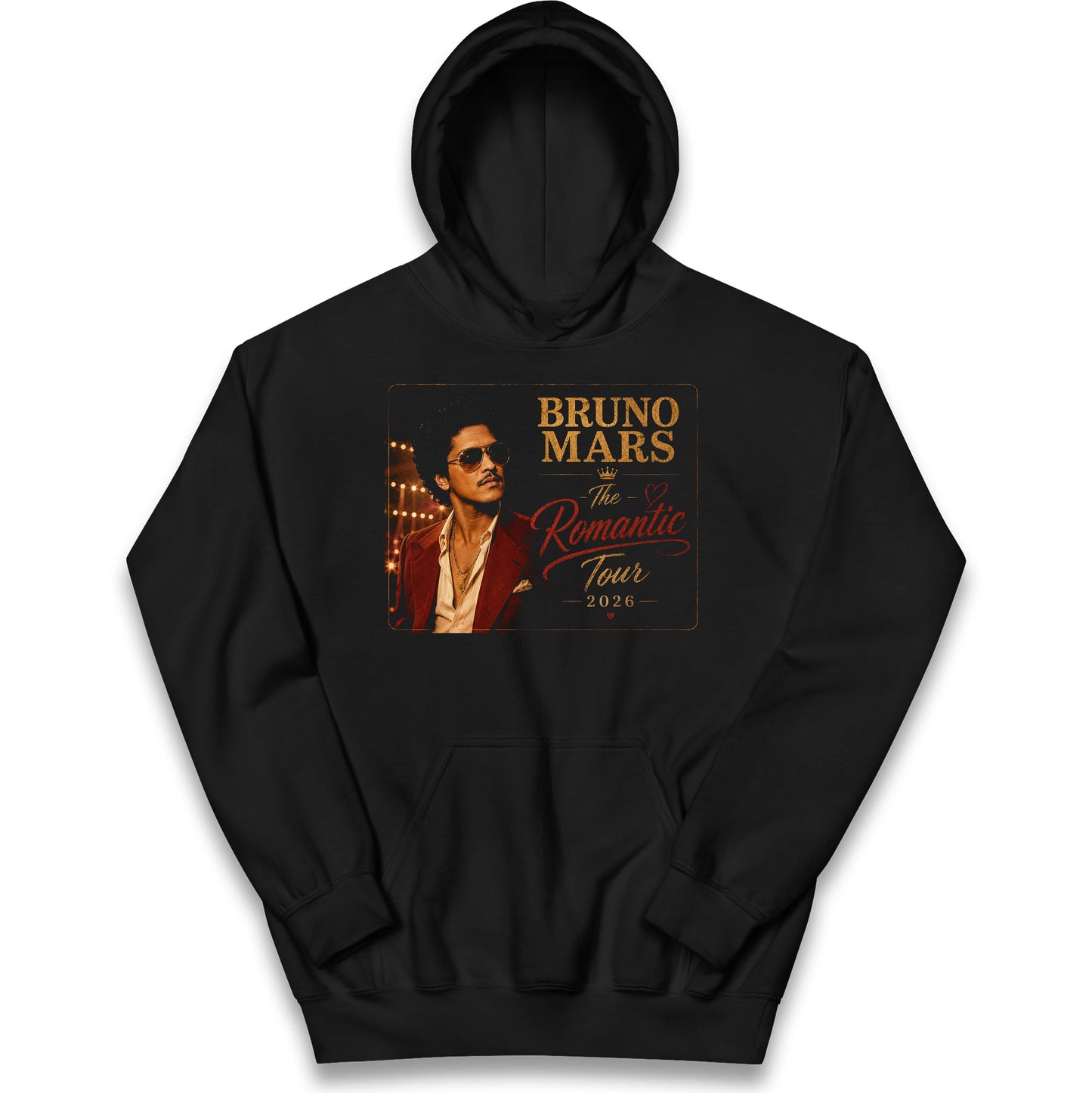 Bruno Mars The Romantic Tour 2026 Kids Hoodie