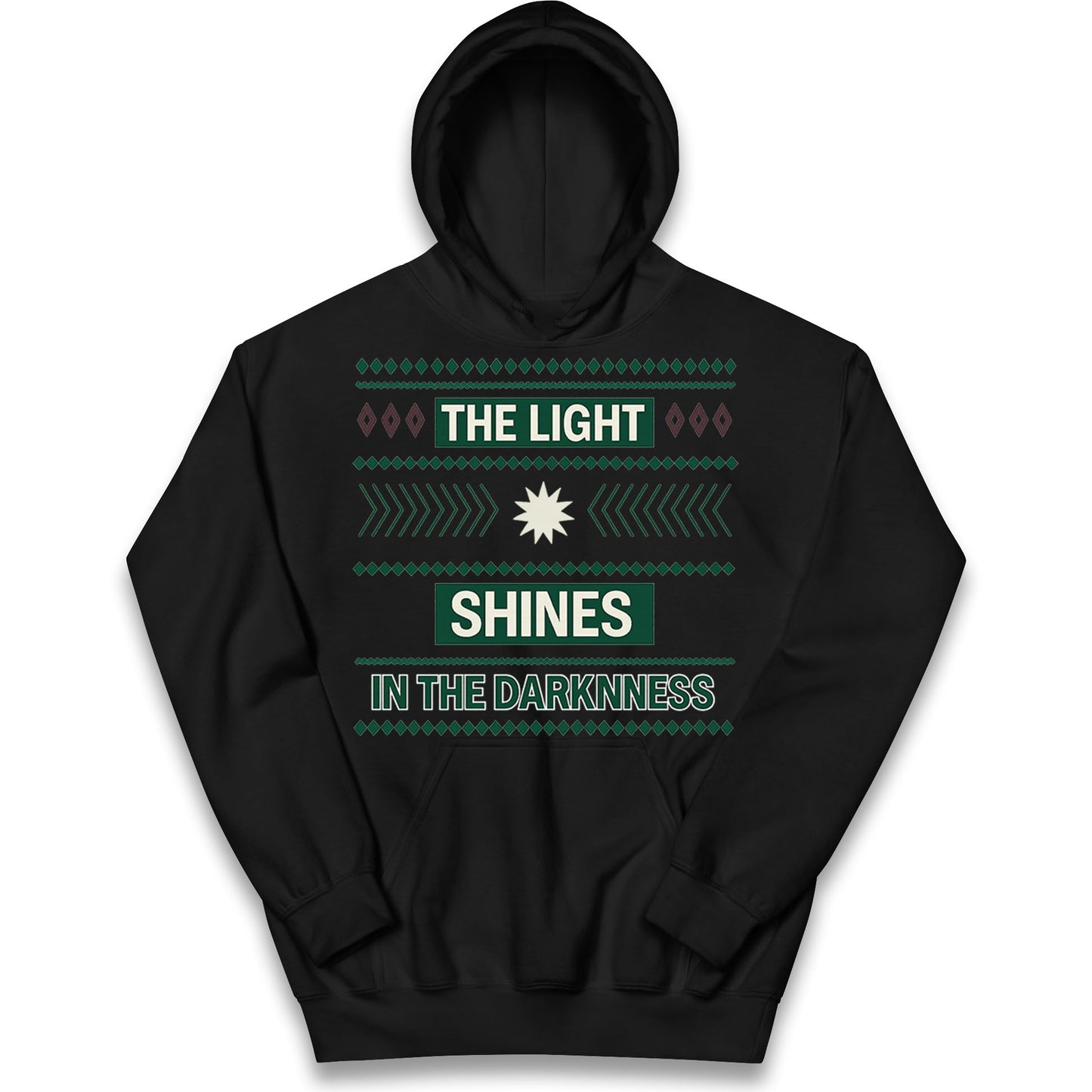 The Light Shines in the Darkness Kids Hoodie
