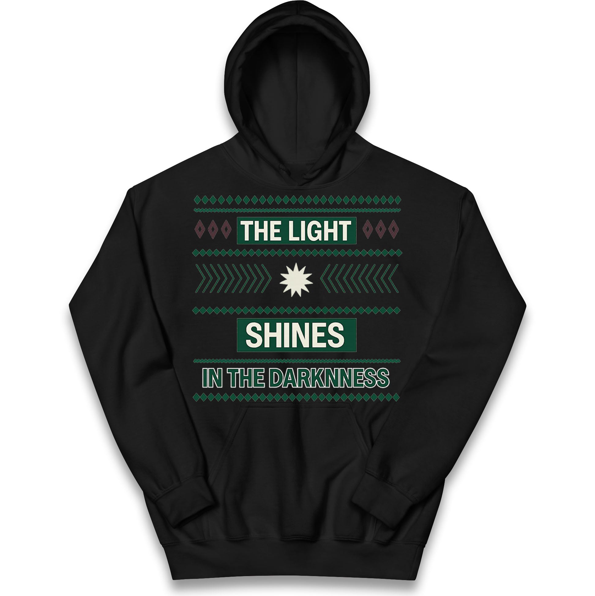 The Light Shines in the Darkness Kids Hoodie
