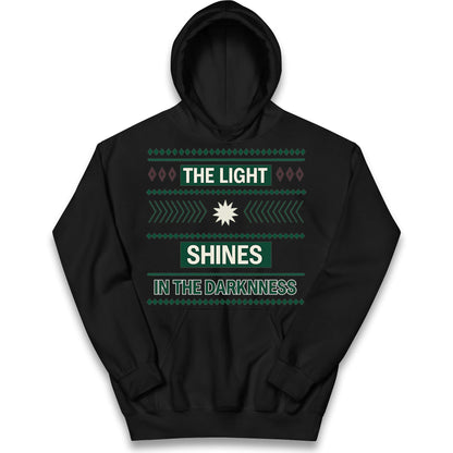 The Light Shines in the Darkness Kids Hoodie