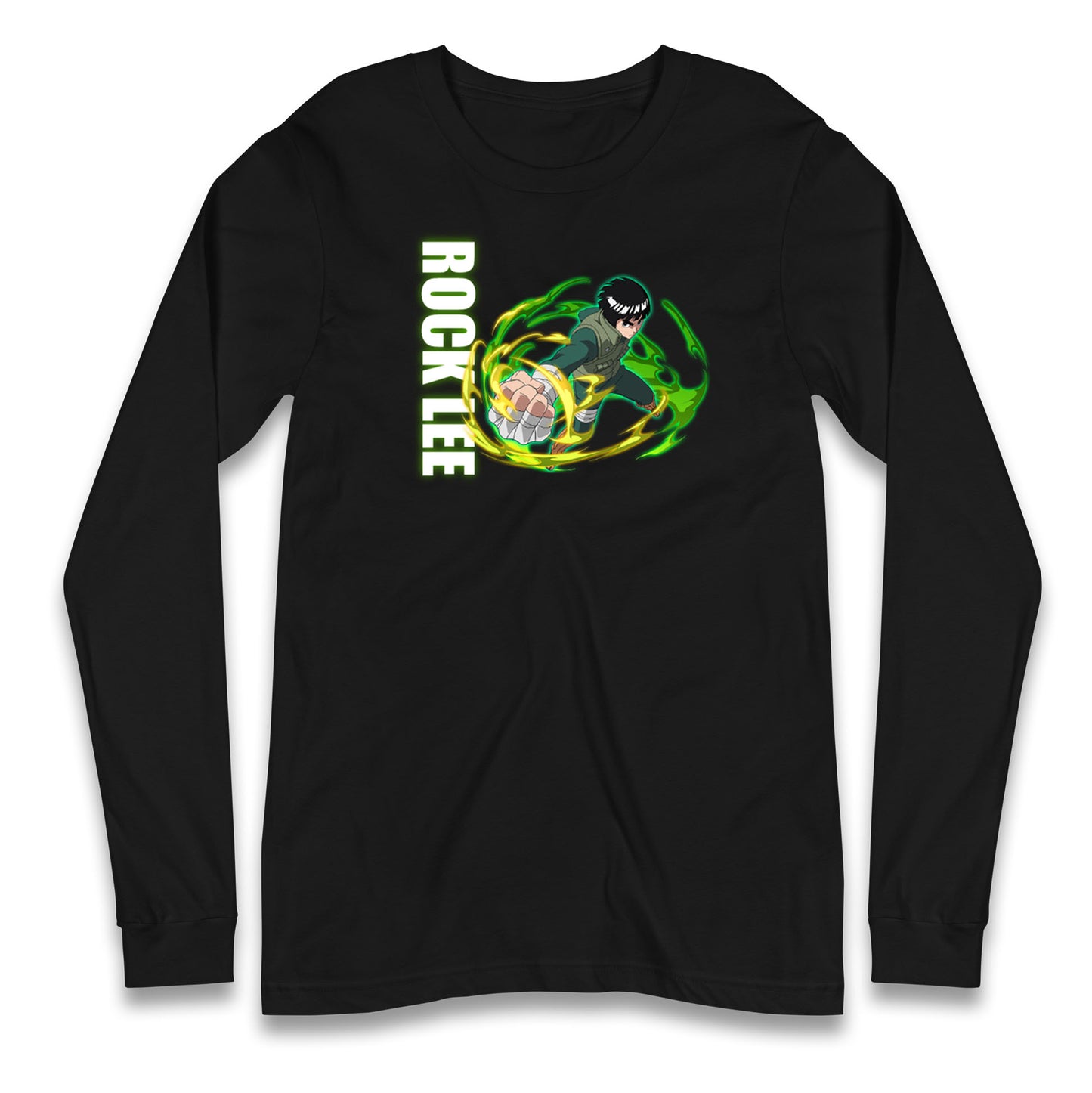 rock lee green beast long sleeve t shirt