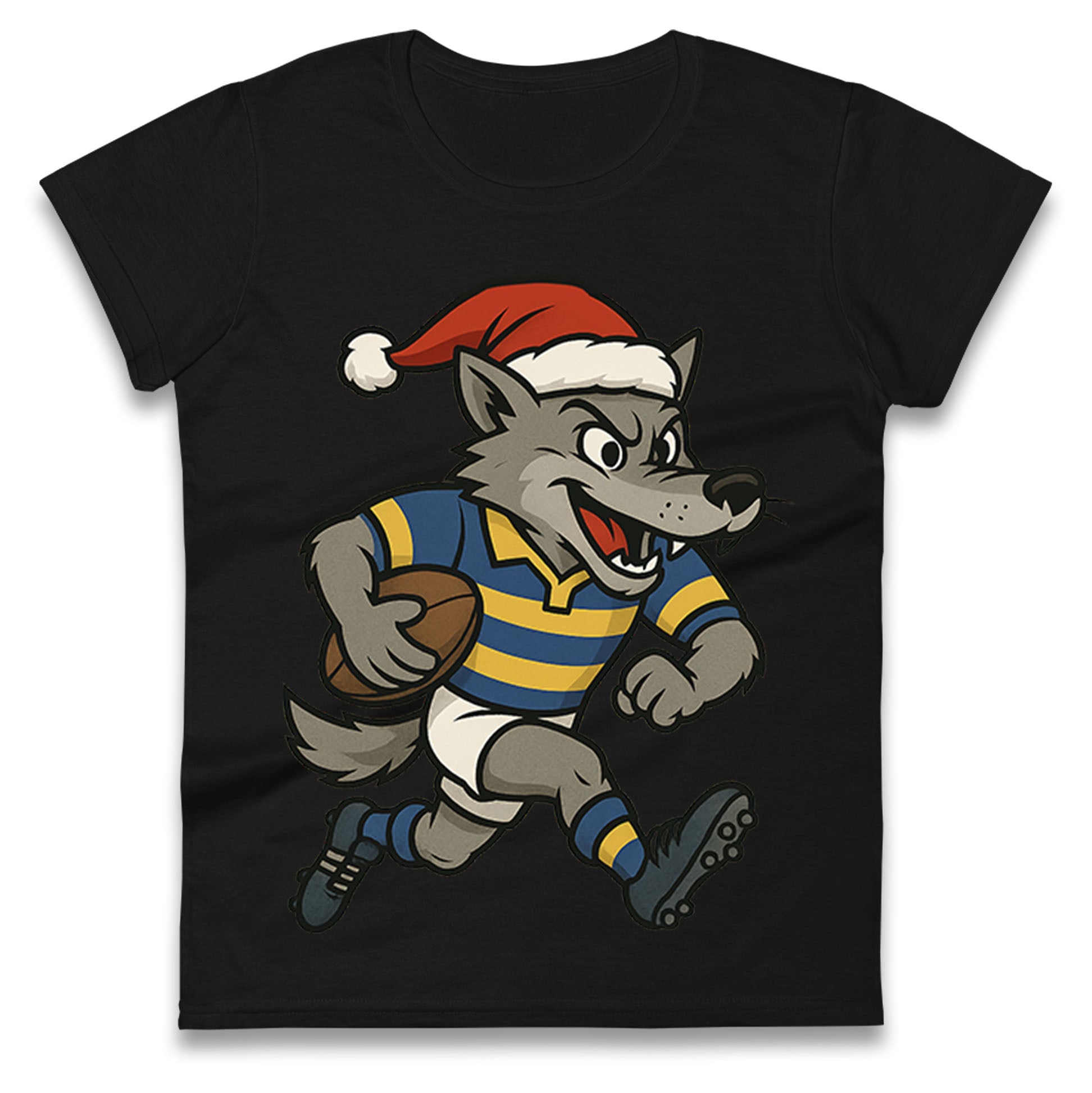 Warrington Wolves Christmas Ladies T Shirt