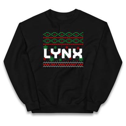 Lynx Christmas Kids Jumper