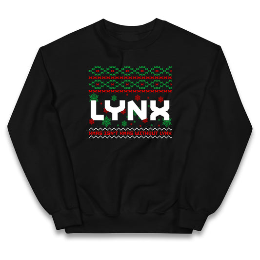 Lynx Christmas Kids Jumper