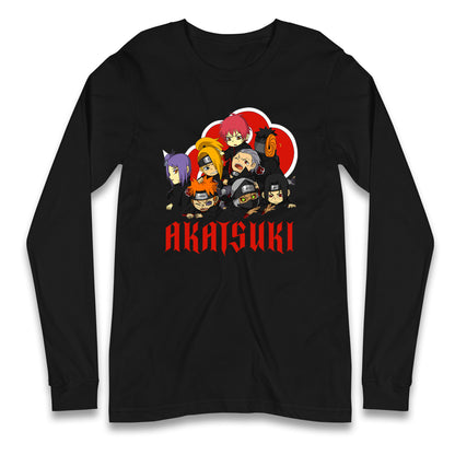 naruto shippuden akatsuki long sleeve t shirt