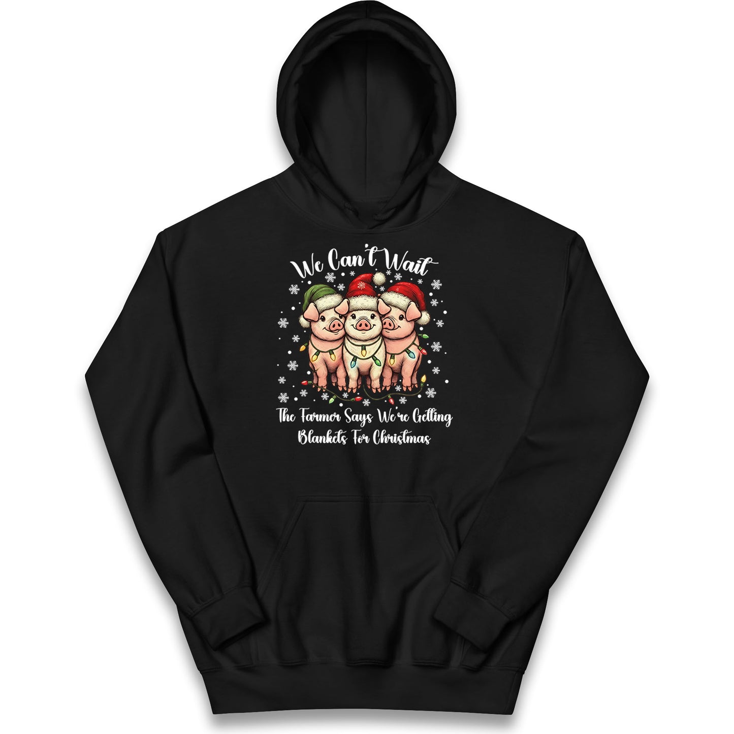 Three Pigs Christmas Kids Hoodie