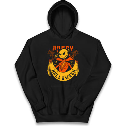 Jack Skellington Happy Halloween Kids Hoodie