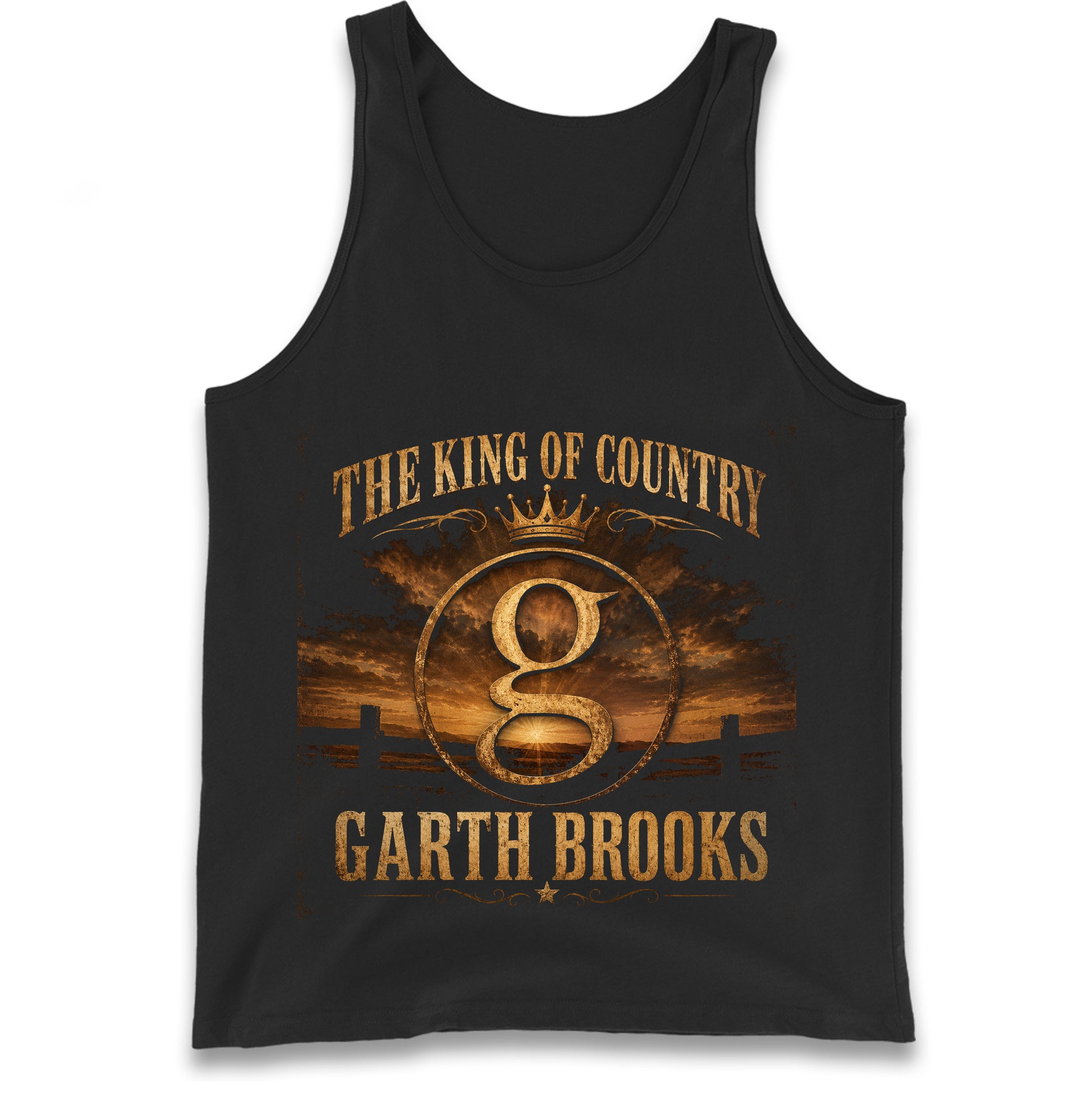 The King Of Country Garth Brooks Tank Top