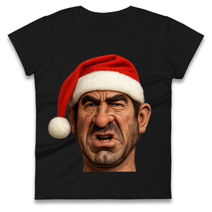 Eric Cantona Xmas Ladies T Shirt