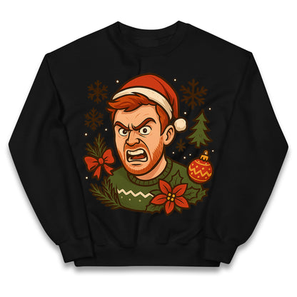 Angry Ginge Christmas Kids Jumper