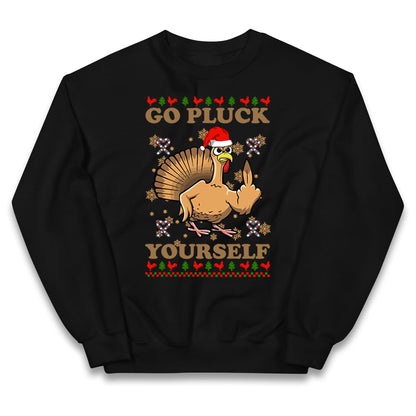 Christmas Go Pluck Yourself Funny Jumper