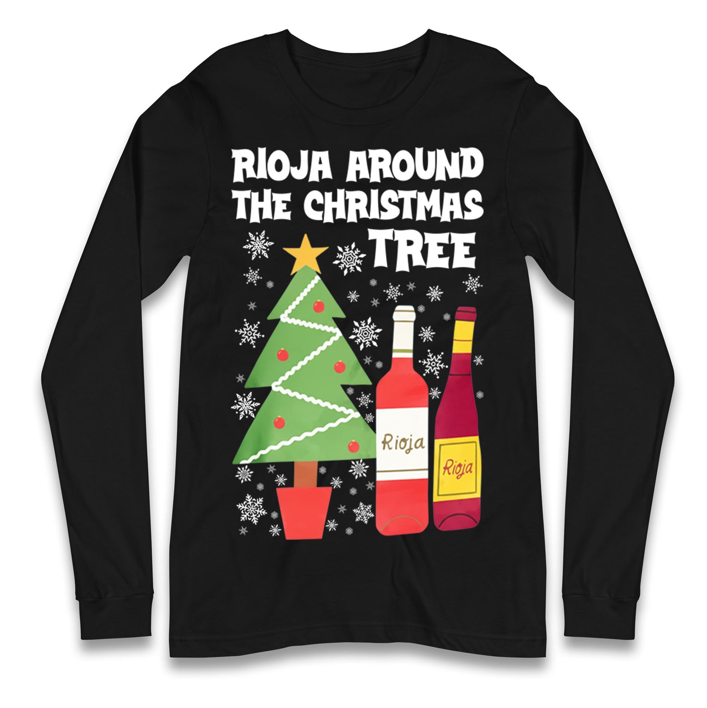 Rioja Wine Christmas Longsleeve T Shirt